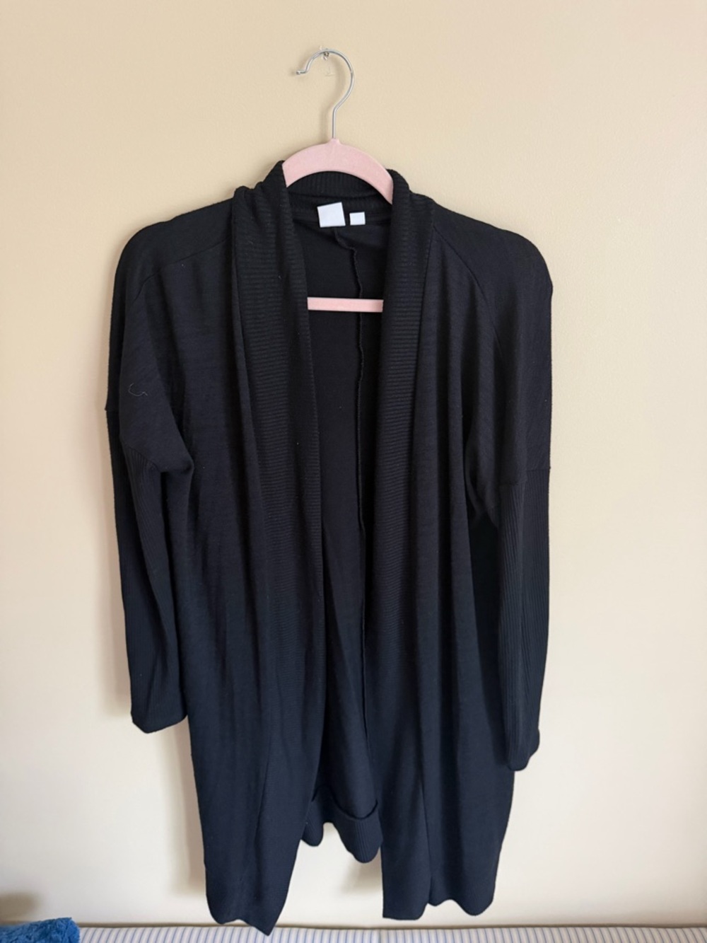 GAP Black Open-Front Longline Cardigan